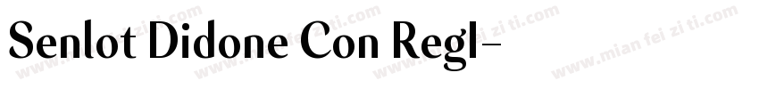 Senlot Didone Con RegI字体转换